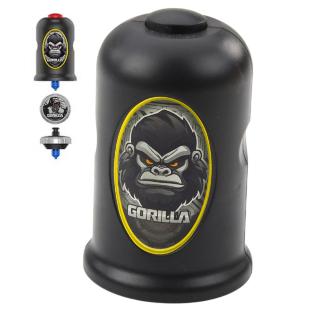 Žaislinis paleidimo įrenginys su suktuku „Flying Gorilla“, juodas
