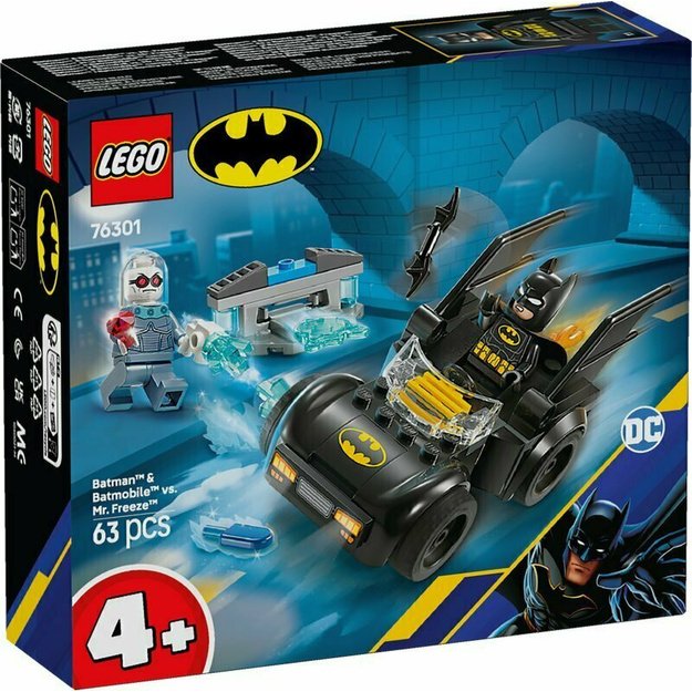 Konstruktorius vaikams „Betmenas ir Betmeno automobilis prieš Poną Šaltį“, LEGO 76301