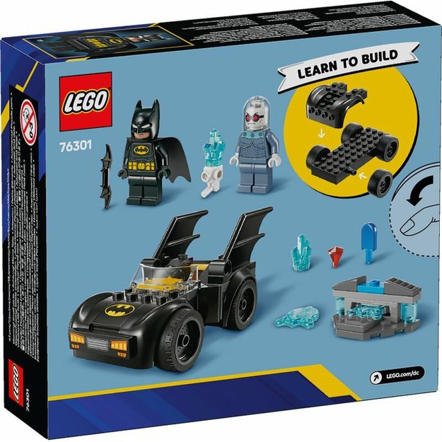 Konstruktorius vaikams „Betmenas ir Betmeno automobilis prieš Poną Šaltį“, LEGO 76301