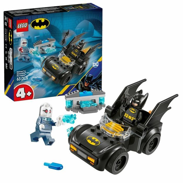 Konstruktorius vaikams „Betmenas ir Betmeno automobilis prieš Poną Šaltį“, LEGO 76301