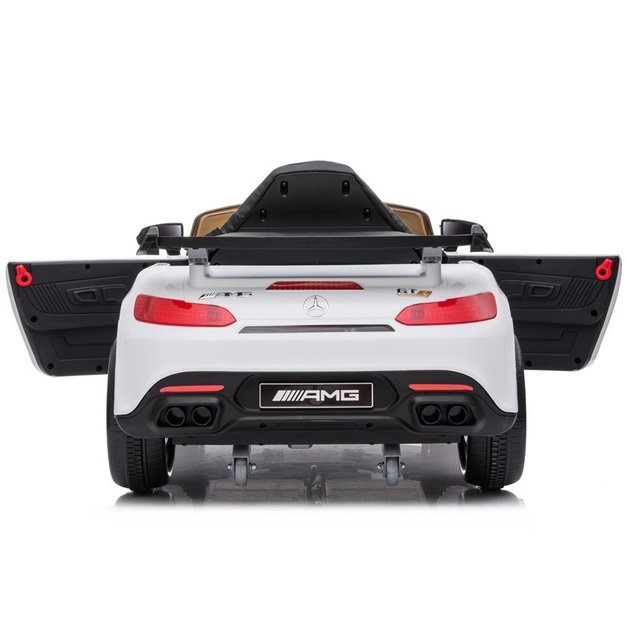 Vienvietis elektromobilis vaikams Mercedes AMG GT R, baltas