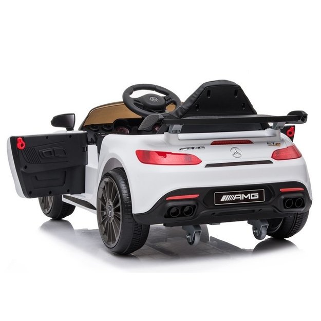 Vienvietis elektromobilis vaikams Mercedes AMG GT R, baltas