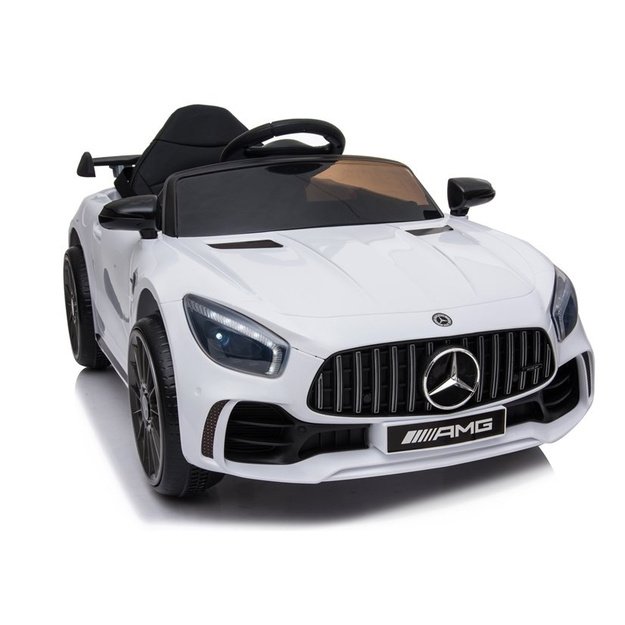Vienvietis elektromobilis vaikams Mercedes AMG GT R, baltas