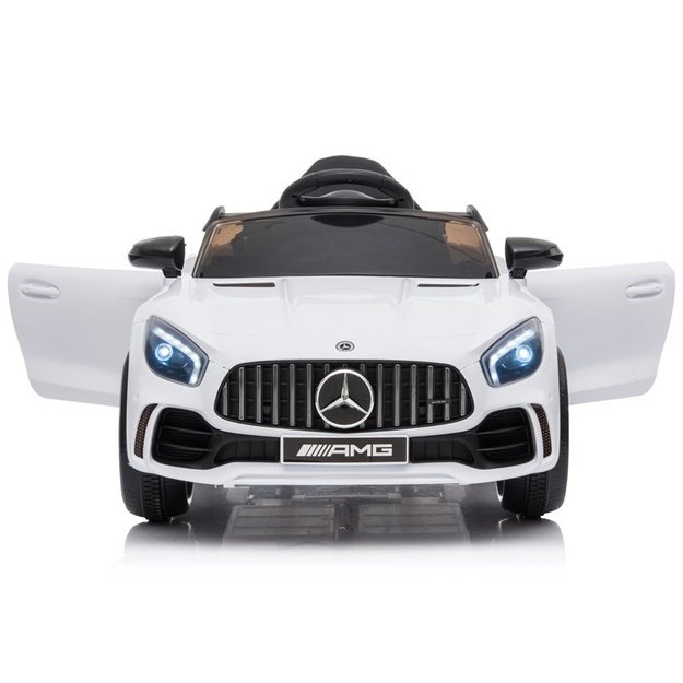 Vienvietis elektromobilis vaikams Mercedes AMG GT R, baltas