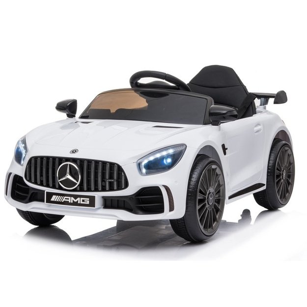 Vienvietis elektromobilis vaikams Mercedes AMG GT R, baltas