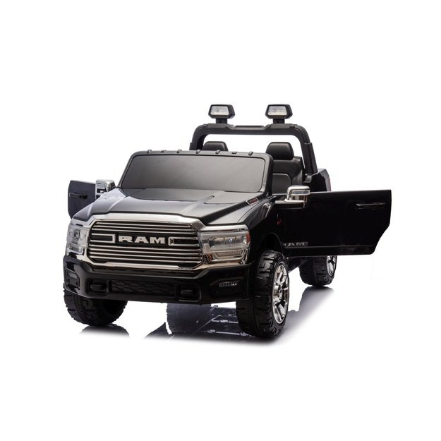 Dvivietis elektromobilis Dodge RAM 3500 4x4, juodas
