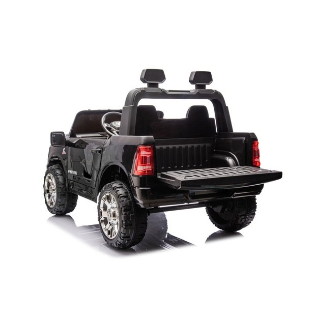 Dvivietis elektromobilis Dodge RAM 3500 4x4, juodas