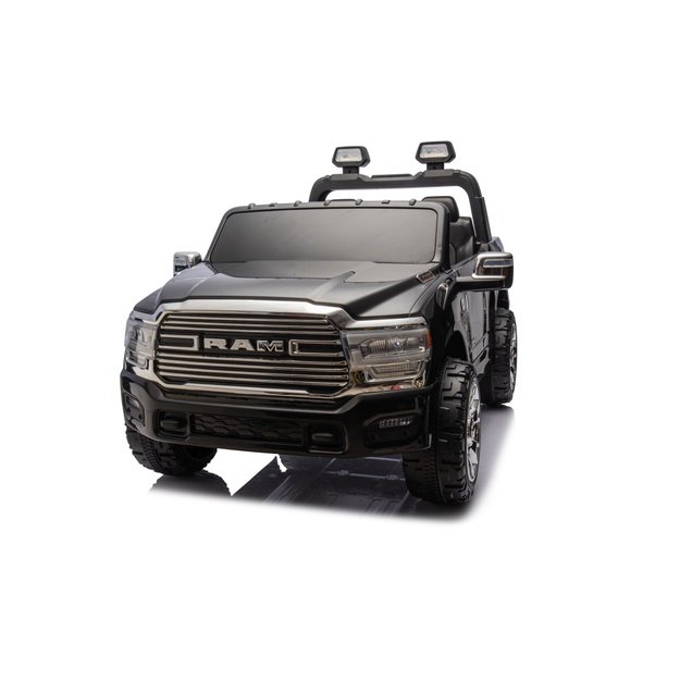 Dvivietis elektromobilis Dodge RAM 3500 4x4, juodas
