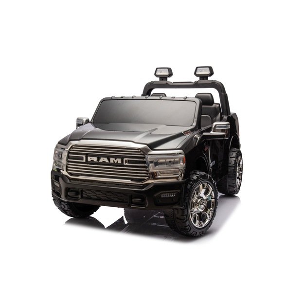 Dvivietis elektromobilis Dodge RAM 3500 4x4, juodas