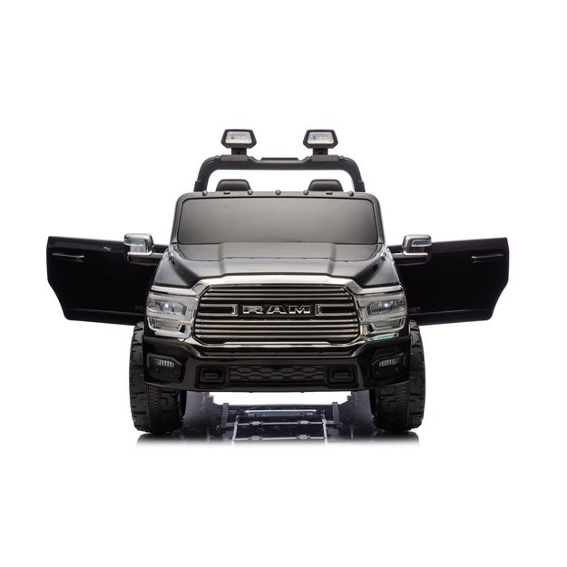Dvivietis elektromobilis Dodge RAM 3500 4x4, juodas