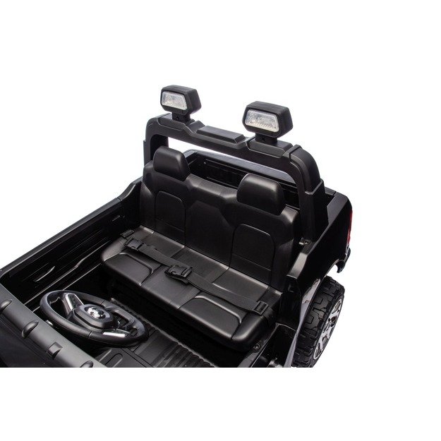 Dvivietis elektromobilis Dodge RAM 3500 4x4, juodas