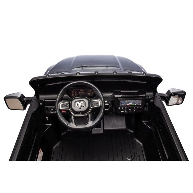 Dvivietis elektromobilis Dodge RAM 3500 4x4, juodas