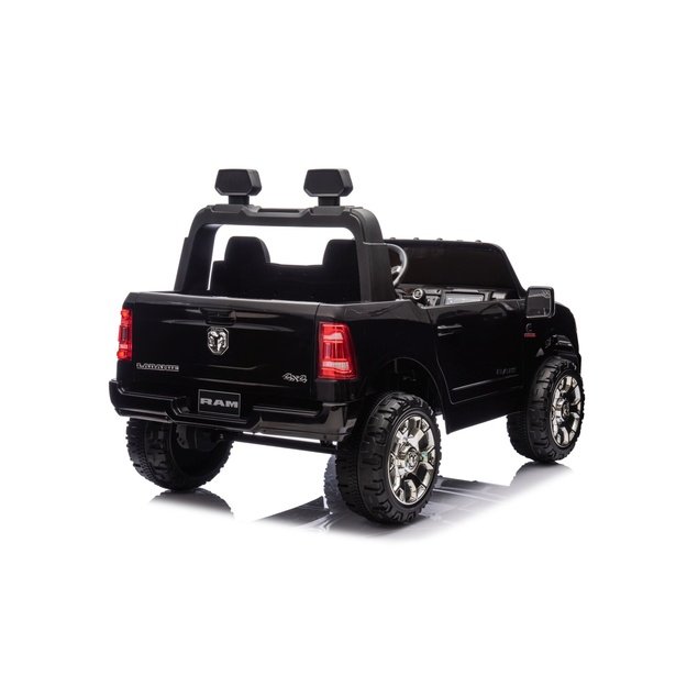 Dvivietis elektromobilis Dodge RAM 3500 4x4, juodas