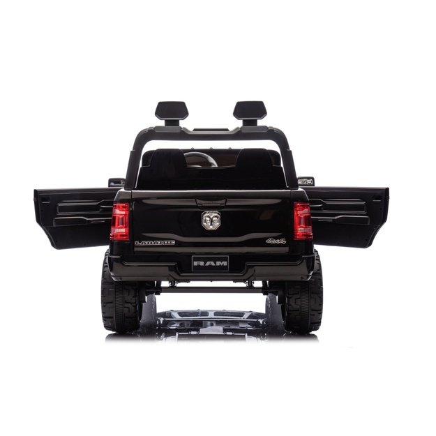 Dvivietis elektromobilis Dodge RAM 3500 4x4, juodas
