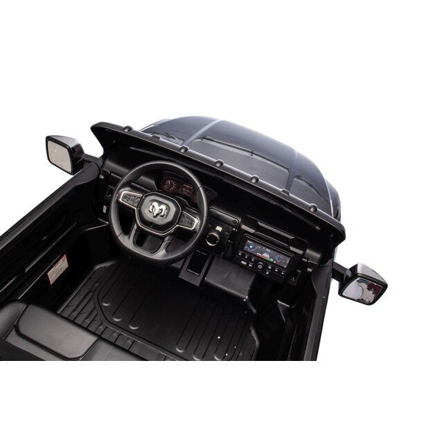 Dvivietis elektromobilis Dodge RAM 3500 4x4, juodas