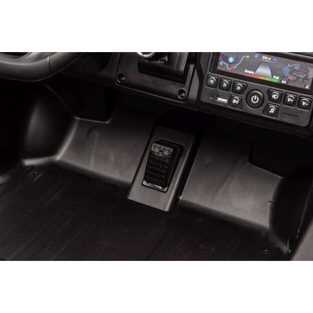 Dvivietis elektromobilis Dodge RAM 3500 4x4, juodas