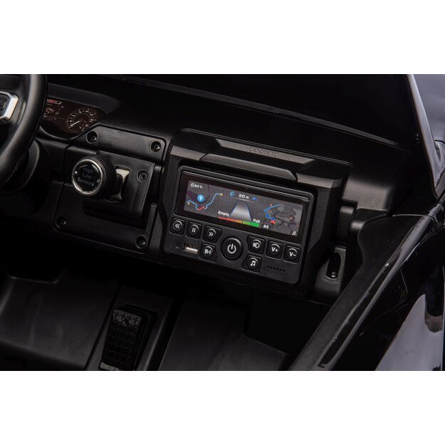 Dvivietis elektromobilis Dodge RAM 3500 4x4, juodas