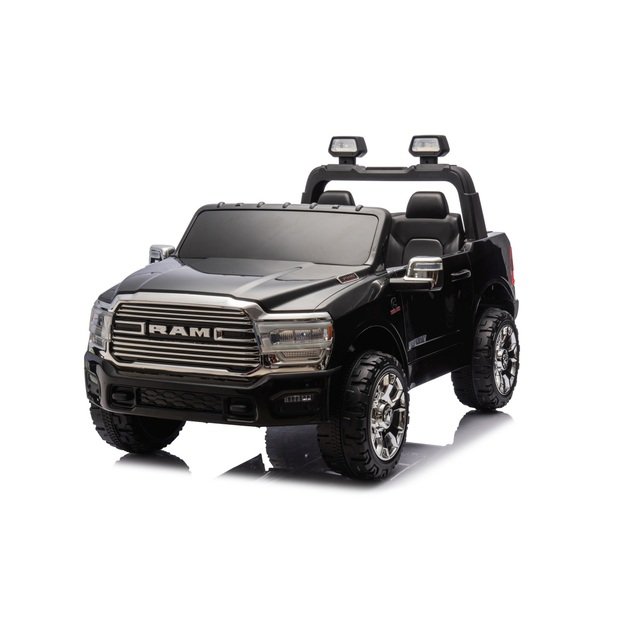 Dvivietis elektromobilis Dodge RAM 3500 4x4, juodas