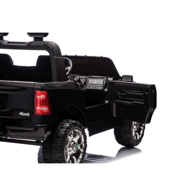Dvivietis elektromobilis Dodge RAM 3500 4x4, juodas