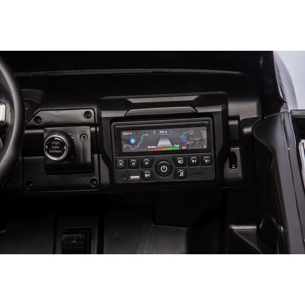 Dvivietis elektromobilis Dodge RAM 3500 4x4, juodas