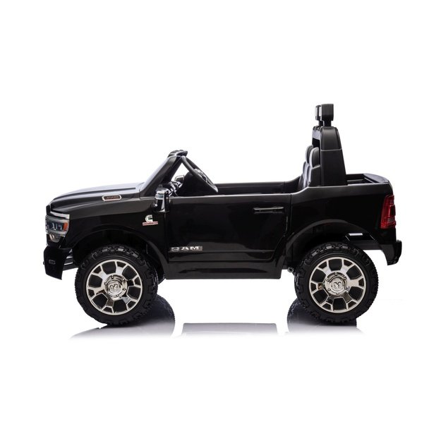 Dvivietis elektromobilis Dodge RAM 3500 4x4, juodas