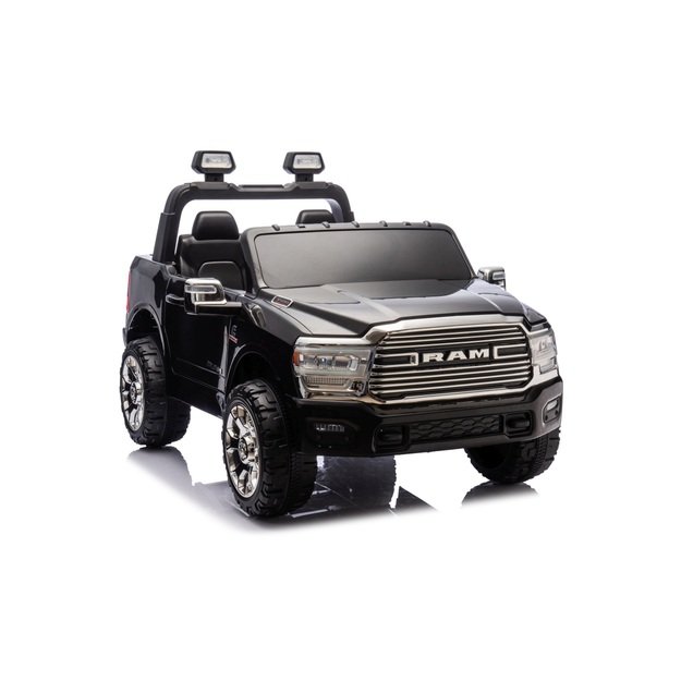 Dvivietis elektromobilis Dodge RAM 3500 4x4, juodas