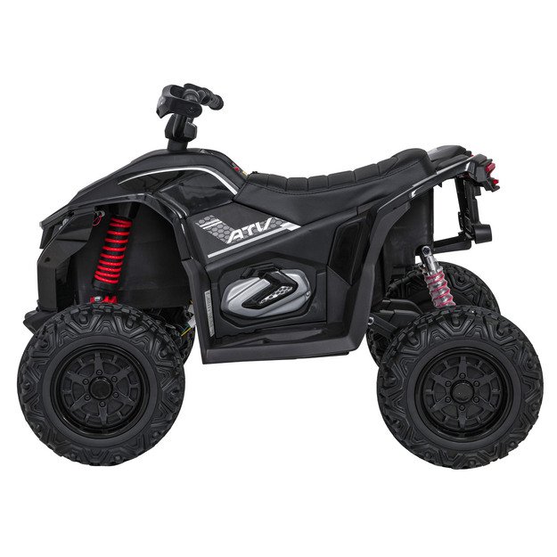 Vienvietis elektrinis keturratis vaikams Quad Fast Wheel, juodas