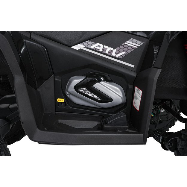 Vienvietis elektrinis keturratis vaikams Quad Fast Wheel, juodas