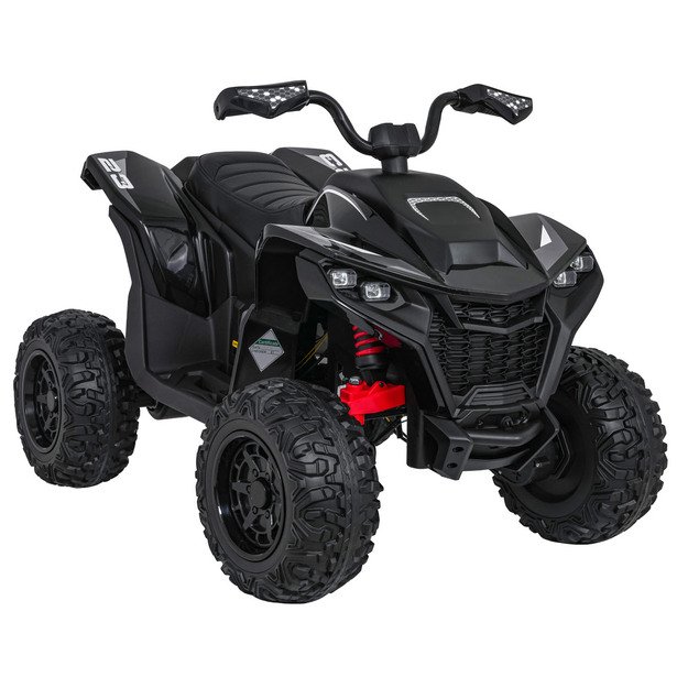 Vienvietis elektrinis keturratis vaikams Quad Fast Wheel, juodas