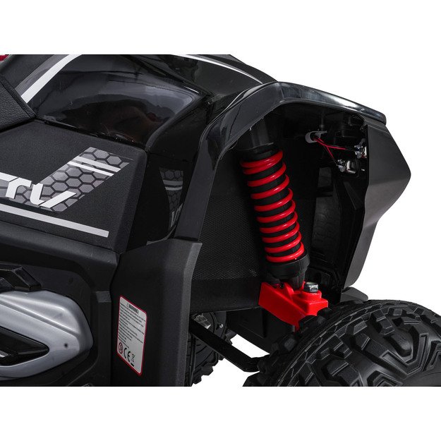 Vienvietis elektrinis keturratis vaikams Quad Fast Wheel, juodas