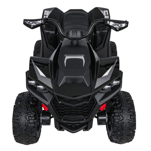 Vienvietis elektrinis keturratis vaikams Quad Fast Wheel, juodas