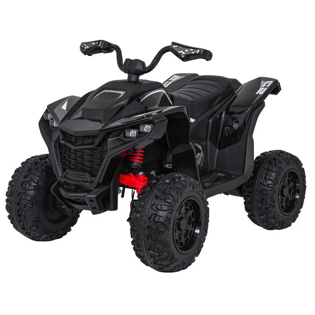 Vienvietis elektrinis keturratis vaikams Quad Fast Wheel, juodas