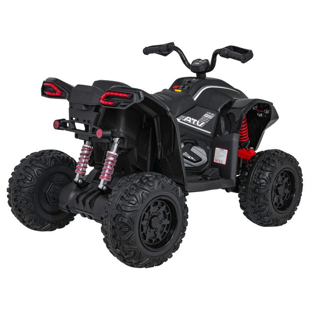 Vienvietis elektrinis keturratis vaikams Quad Fast Wheel, juodas