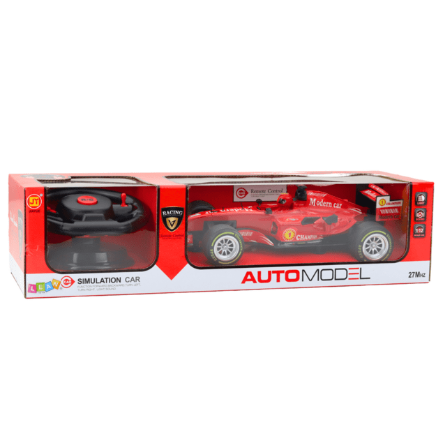 Nuotoliniu būdu valdomas lenktyninis automobilis 1:12, raudonas 4