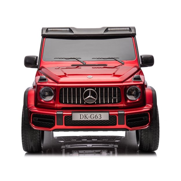 XXL Mercedes G63 AMG – dvivietis elektromobilis vaikams su touch panel, bordo lakuotas
