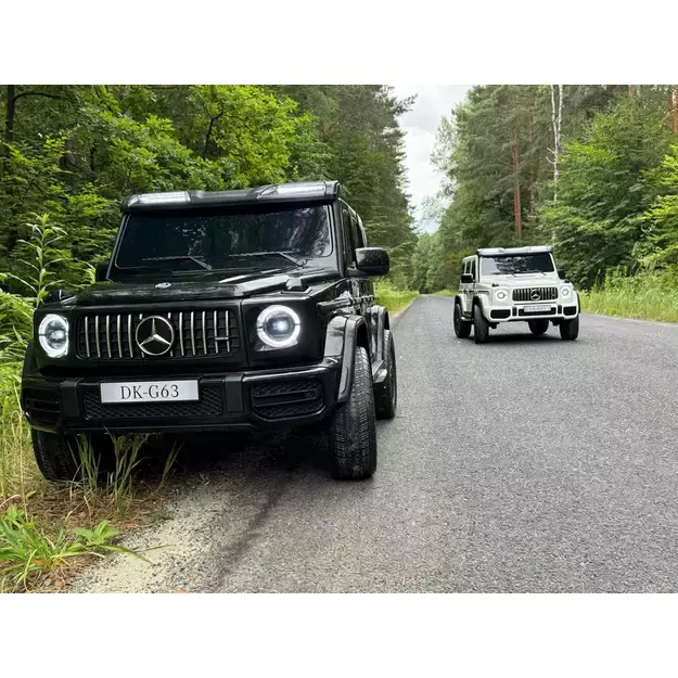 XXL Mercedes G63 AMG – dvivietis elektromobilis vaikams su touch panel, bordo lakuotas