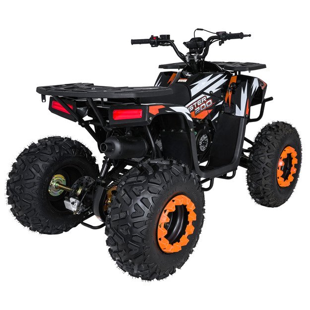 Benzininis keturratis vaikams 200CC MONSTER, oranžinis