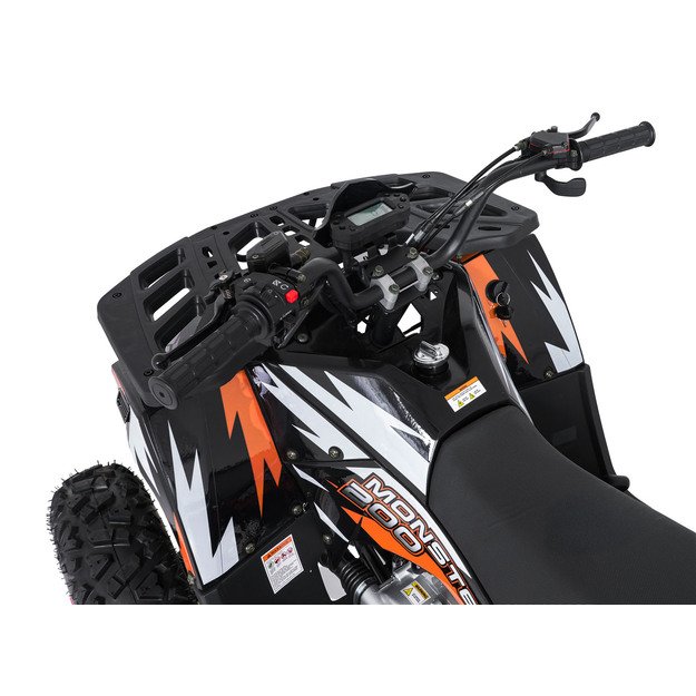 Benzininis keturratis vaikams 200CC MONSTER, oranžinis