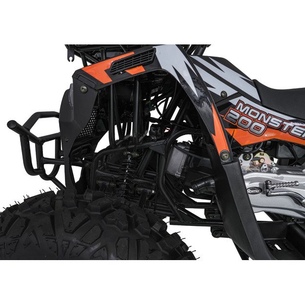 Benzininis keturratis vaikams 200CC MONSTER, oranžinis