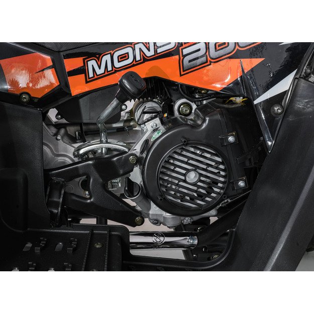 Benzininis keturratis vaikams 200CC MONSTER, oranžinis