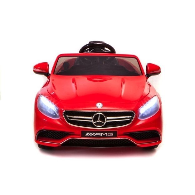 Elektromobilis vaikams Mercedes S63 AMG raudonas