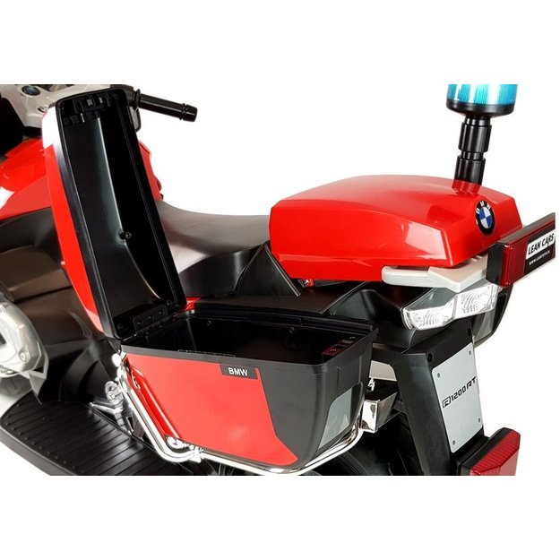 Elektrinis motociklas vaikams BMW R1200 Policija, raudonas