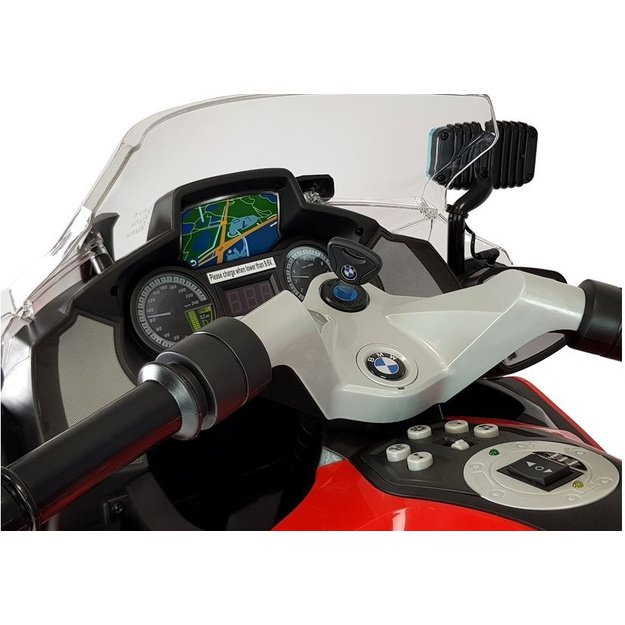Elektrinis motociklas vaikams BMW R1200 Policija, raudonas