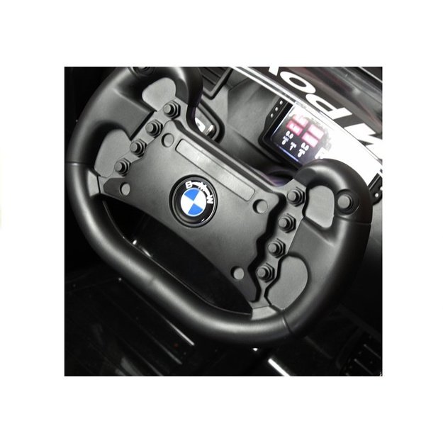 Vienvietis vaikiškas elektromobilis BMW M6 GT3 baltas
