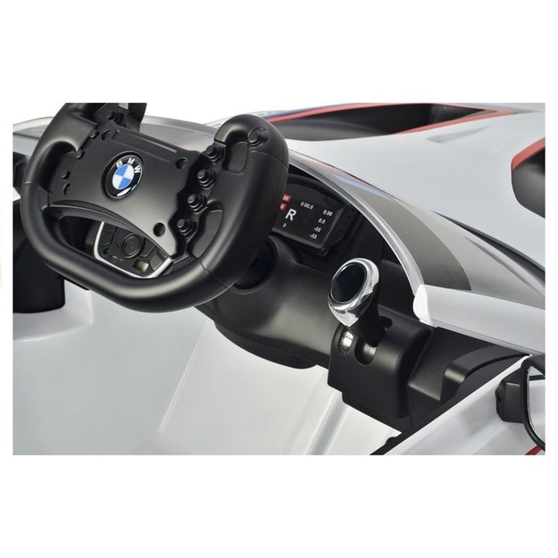 Vienvietis vaikiškas elektromobilis BMW M6 GT3 baltas