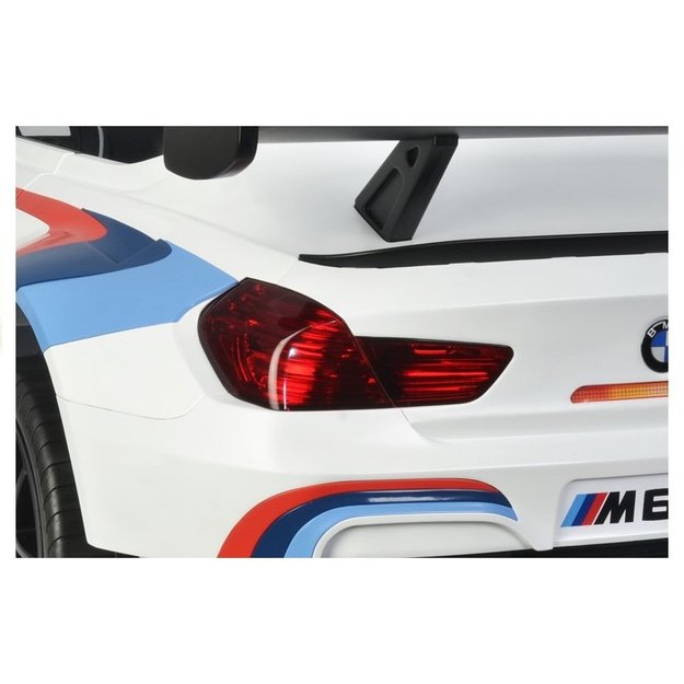 Vienvietis vaikiškas elektromobilis BMW M6 GT3 baltas