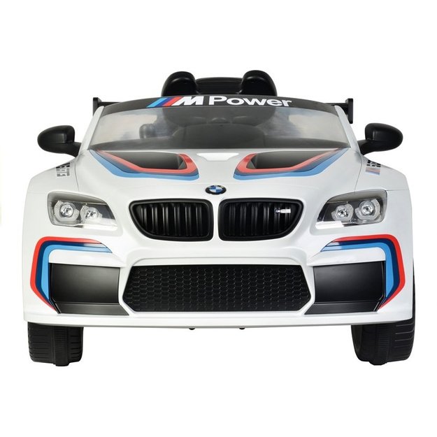 Vienvietis vaikiškas elektromobilis BMW M6 GT3 baltas