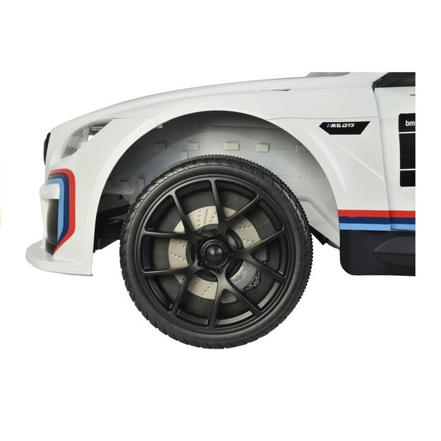 Vienvietis vaikiškas elektromobilis BMW M6 GT3 baltas