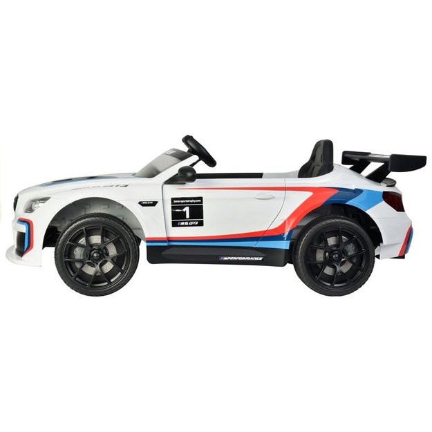 Vienvietis vaikiškas elektromobilis BMW M6 GT3 baltas