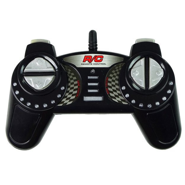 Radijo bangomis valdomas sportinis automobilis Corvette C6.R 1:18 baltas